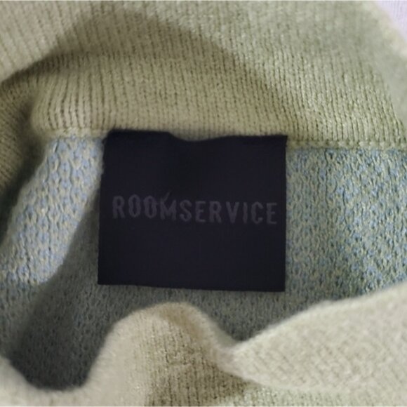 ROOM SERVICE- Mod 70's Style Retro Colorblock Sleeveless Mock Kneck Knit Dress - Picture 7 of 8